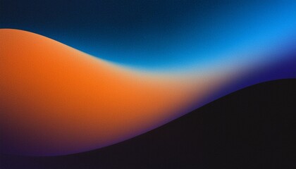 Abstract blue and orange shape, ideal for modern or futuristic designs