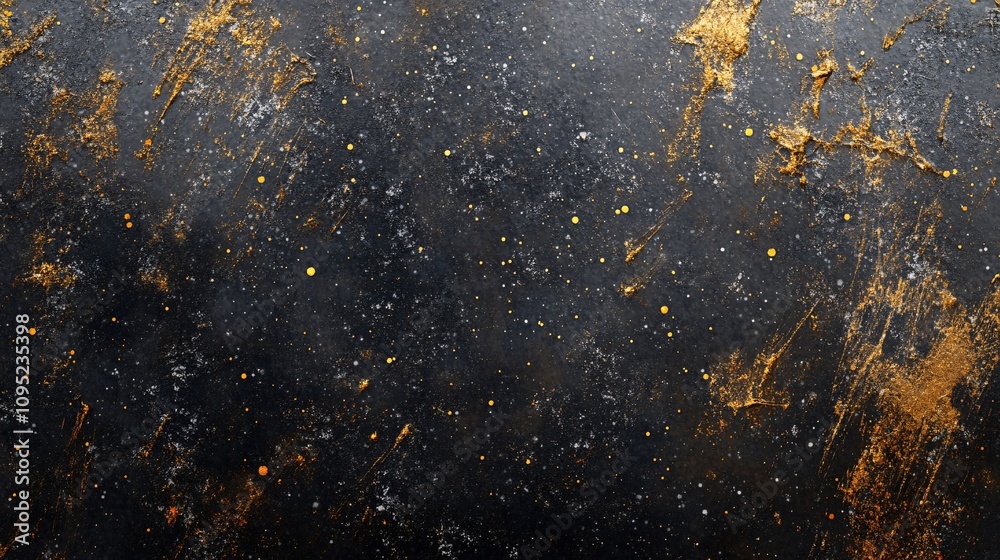 Poster black and gold textured background creating luxurious and elegant atmosphere
