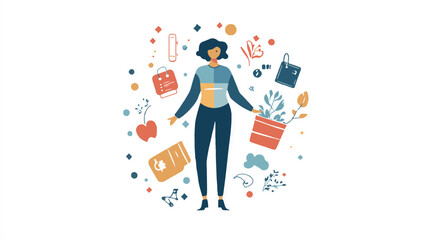 Social Media Marketing: Icons, Graphics, and Virtual Vectors & Illustrations Concepts
