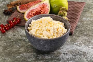 Delicous sheep cottage cheese curd