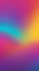 Obraz premium Scarlet, Turquoise, Violet, Mustard vertical Geometric Abstract Design with Neon Glow, Grainy Texture, and Smooth Color Transitions