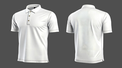 Polo shirt mockup white background clean no text download