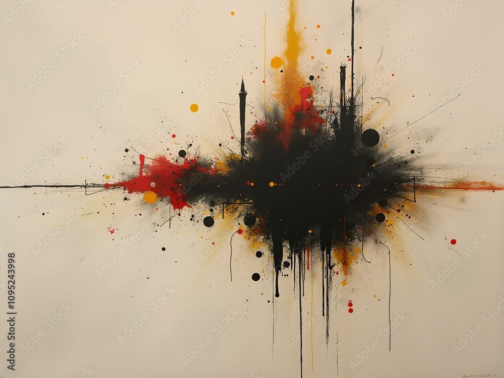 Poster ink splat background