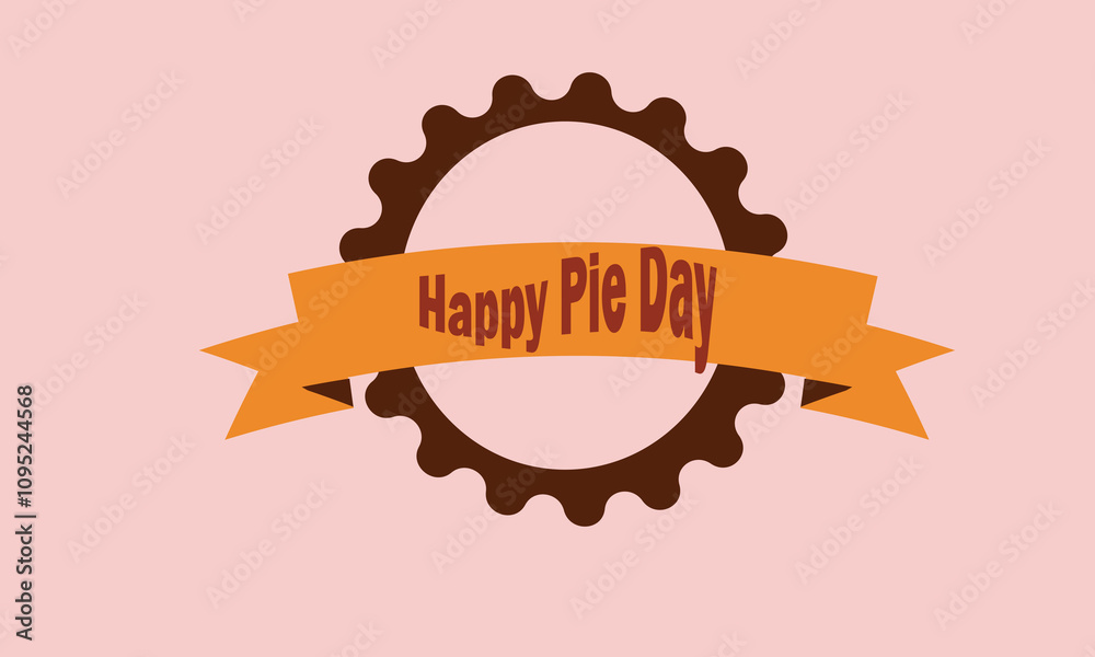 Fototapete this is eye soothing, trendy & minimalist icon design for happy pie day. express your unique style w