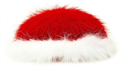 santa claus red hat isolated on white
