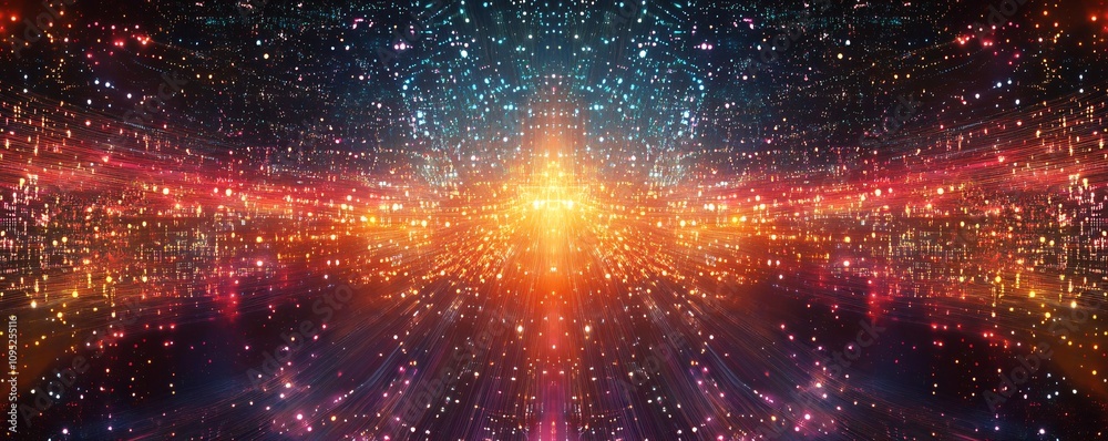 Poster Abstract light speeding through space and time: representing quantum physics concepts