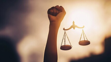 Human rights advocacy and social justice, Symbolizing equality and activism, photography style