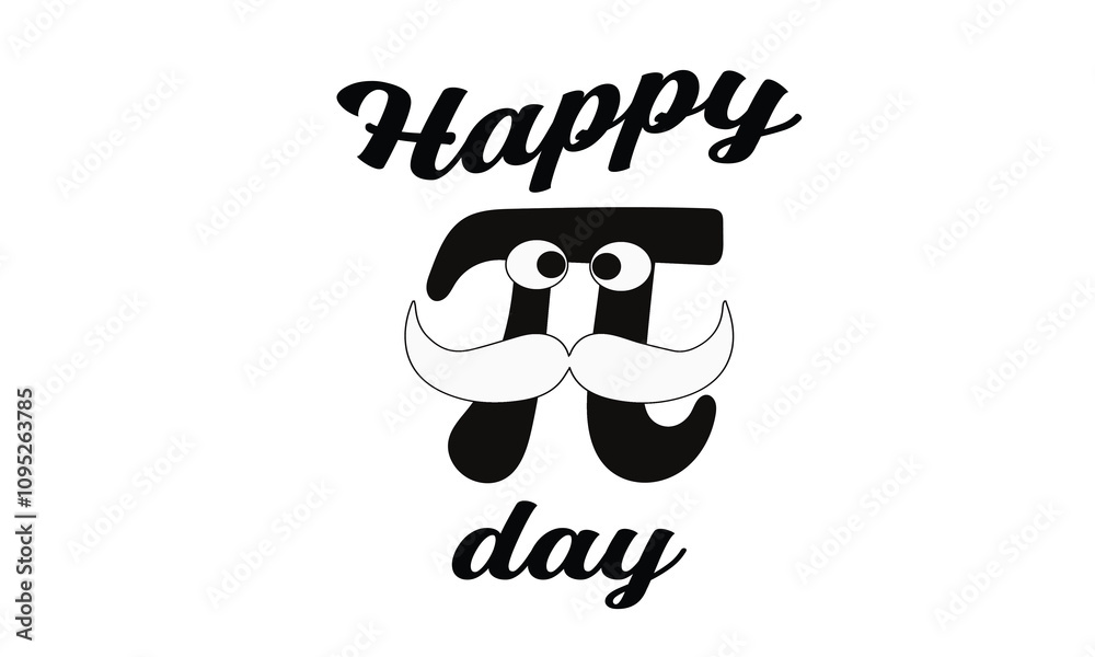 Fototapete this is eye soothing, trendy & minimalist icon design for happy pie day. express your unique style w