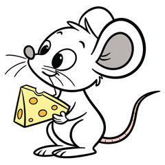 Collection of Rabbit Line Art Vector Illustrations