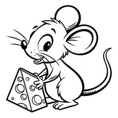 Collection of Rabbit Line Art Vector Illustrations