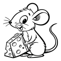Collection of Rabbit Line Art Vector Illustrations
