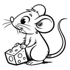 Collection of Rabbit Line Art Vector Illustrations