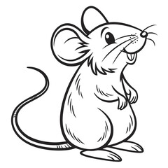 Collection of Rabbit Line Art Vector Illustrations