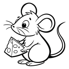 Collection of Rabbit Line Art Vector Illustrations