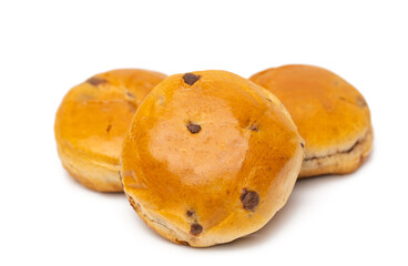 buns with chocolate drops