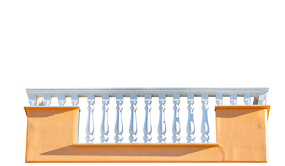 stone railing isolated