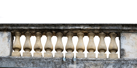 stone railing isolated