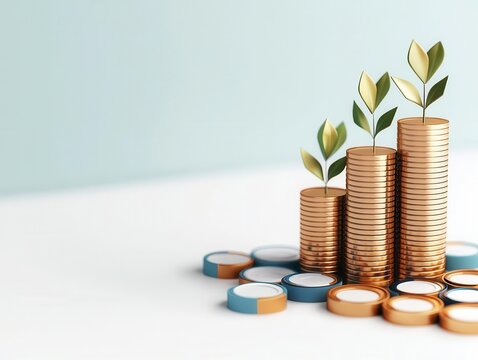 Digital model of an equity fund with integrated growth sectors, diversified structure, financial stability