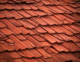 Naklejka premium roof tiles background. Panoramic format
