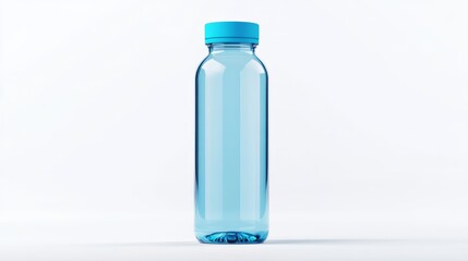Naklejka premium empty plastic bottle on white
