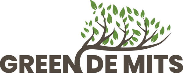 Tree Logo Vector Art and leaf logo vector, letter d leaf and letter n tree logo design