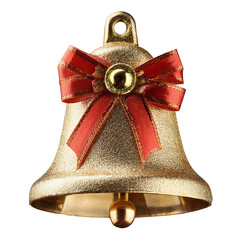 christmas bell decoration object Isolate background
