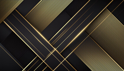 Chic Black and Gold Award Background Design