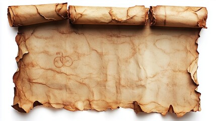 old paper with burnt edges