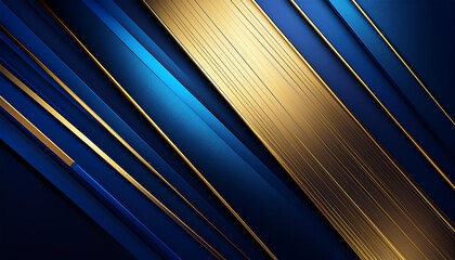Fototapeta premium Elegant Blue and Gold Award Background