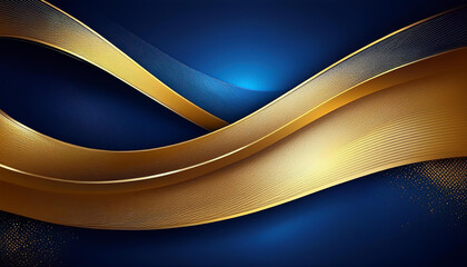 Luxury Blue and Gold Award Ceremony Background
