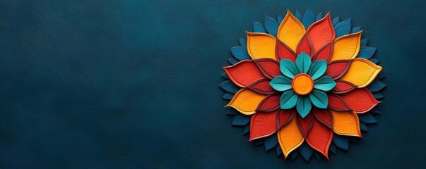 handmade and leather concept. handmade leather concept. handmade concept. A vibrant leather journal with a hand-tooled mandala design, showcasing the artisan s creative flair