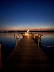 Fototapeta premium pier at sunset