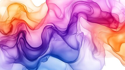 Obraz premium Colorful abstract alcohol ink art with seamless fluid transitions and gradients