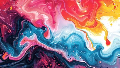 Obraz premium Abstract Swirls of Color