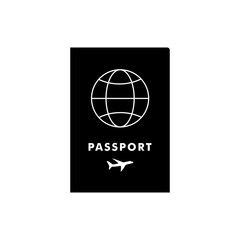 Passport vector icon. Vacations and holiday symbol vector illustration, travel icon elements