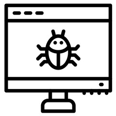 Malware Vector Icon Style  