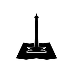 Monas, Icon of Indonesian national monument vector icon. Vacations and holiday symbol vector illustration