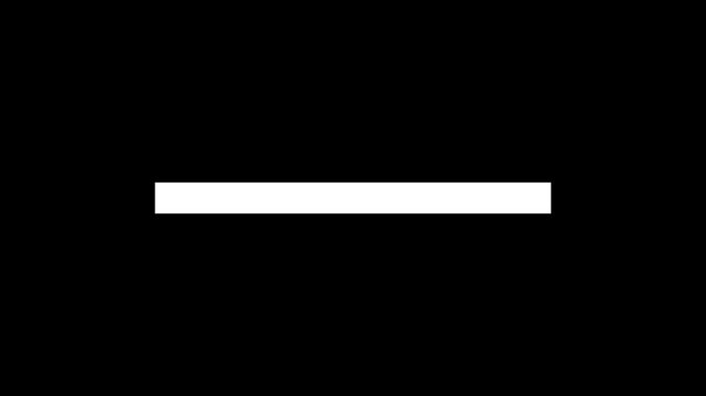 white progress bar with glitch on black background video