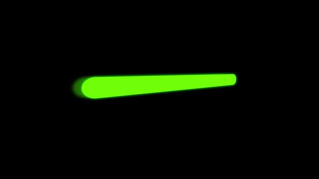 green progress bar with glitch on black background video