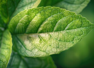 Close-up of a Green Leaf