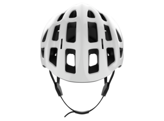 White bicycle protective helmet isolated in transparent background png