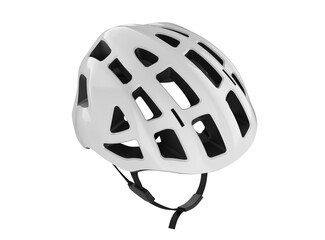 White bicycle protective helmet isolated in transparent background png