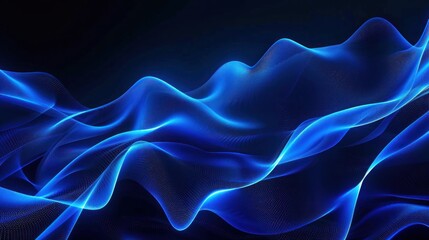 Fototapeta premium Abstract Blue Wave Background