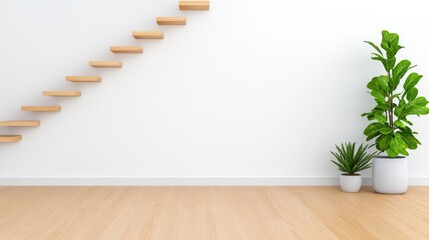 A home interior with a minimalist design, crafted from eco-friendly materials, embodies the increasing trend of sustainable living and mindful consumption.