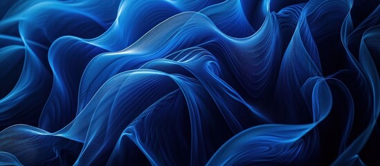 Fototapeta premium Abstract Blue Swirling Design