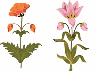 Floral Flowers Bunch Vector Art Designs