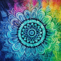 Colorful Mandala Flowers