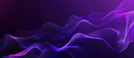 Obraz premium Abstract Purple Waves