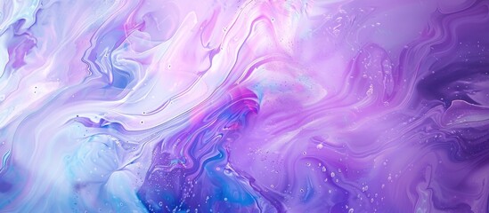 Abstract Purple and Blue Swirls