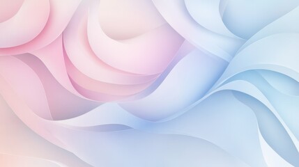 Soft pastel swirls in pink and blue hues create a calming and abstract background design.